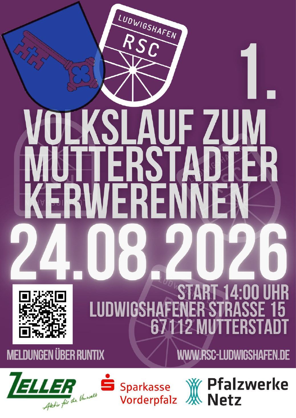 Plakat zum ersten Volkslauf