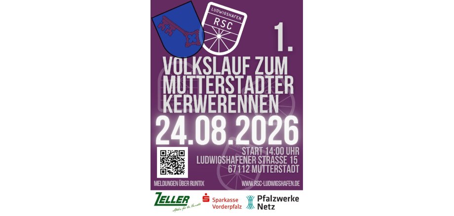 Plakat zum ersten Volkslauf Plakat zum ersten Volkslauf