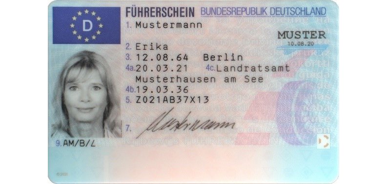 Musterbild EU-Führerschein Musterbild EU-Führerschein