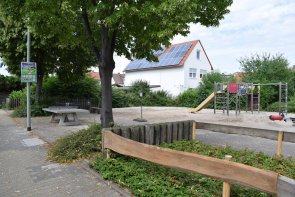 Spielplatz Frankenstraße Ansicht auf den Spielplatz in der Frankenstraße