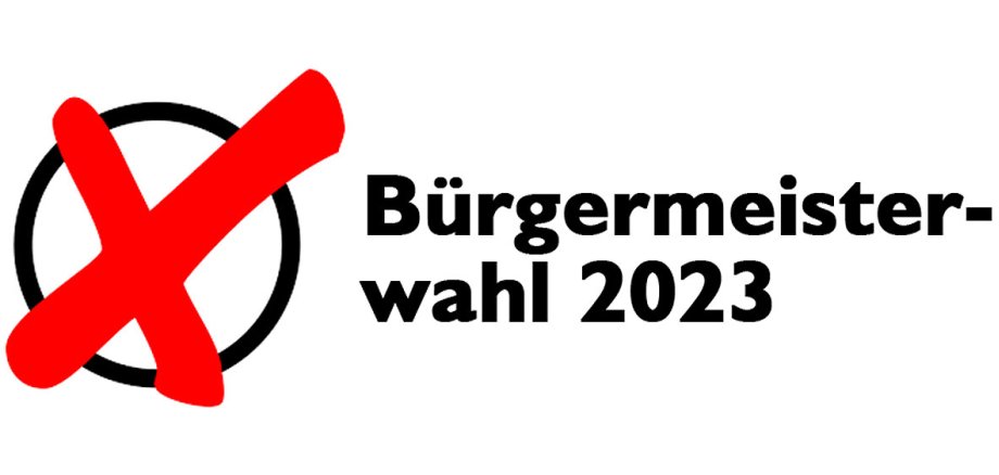 Das offizielle Logo zur Bürgermeisterwahl 2023
