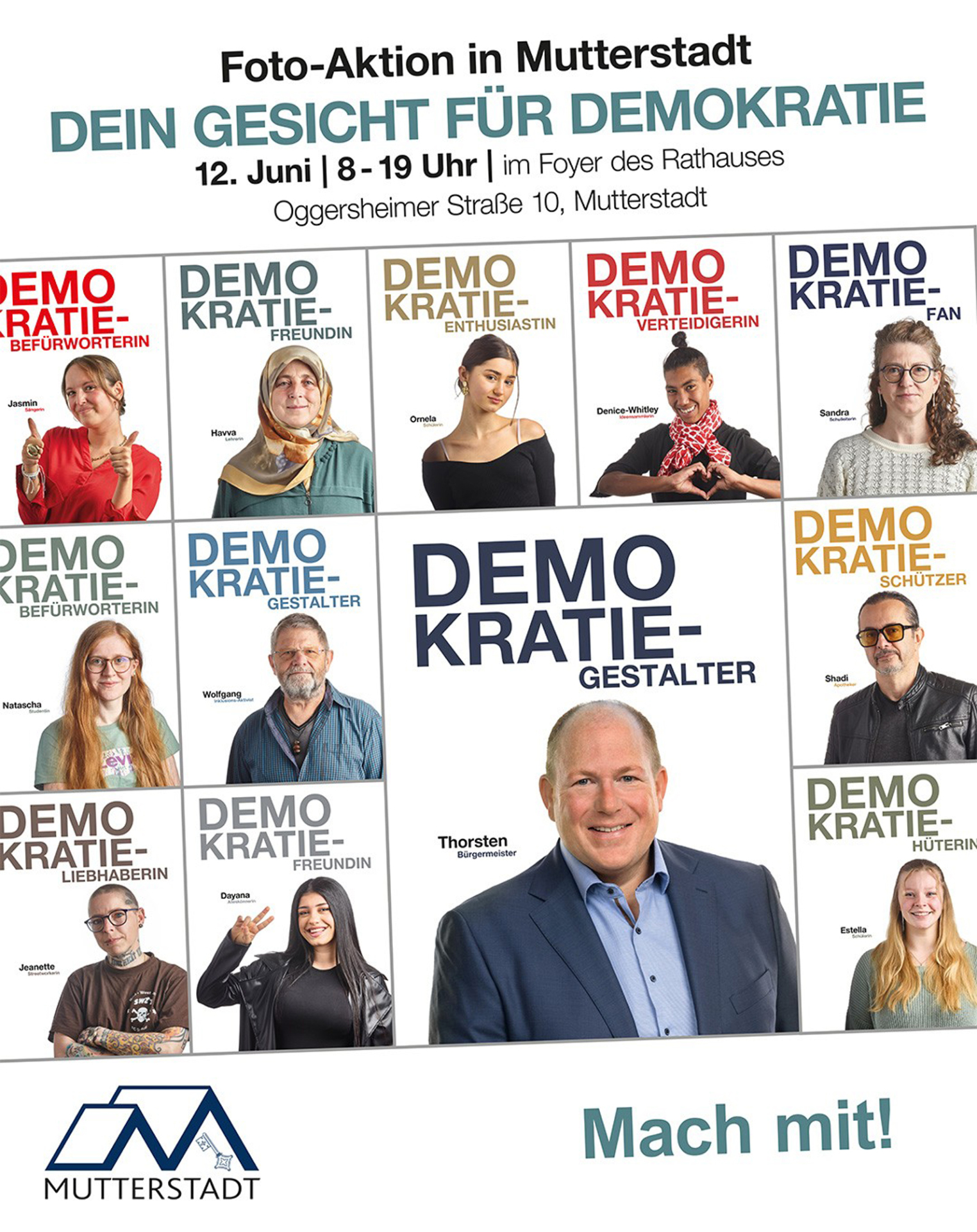 Plakat Fotoaktion Demokratie Plakat Fotoaktion Demokratie