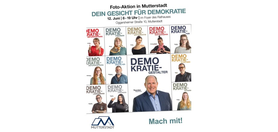 Plakat Fotoaktion Demokratie