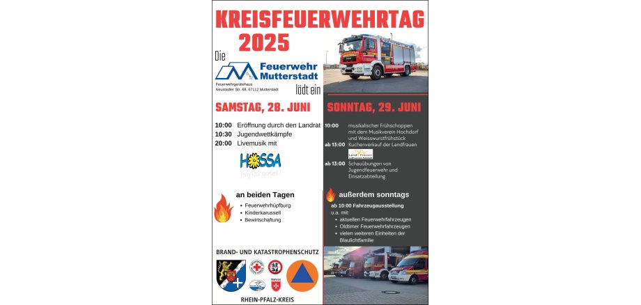 Plakat Kreisfeuerwehrtag 2025