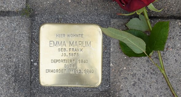 Stein in der Dannstadter Straße 15 Stolperstein in der Dannstadter Straße 15