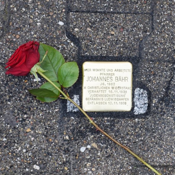 Stein in der Luitpoldstraße 14 Stolperstein in der Luitpoldstraße 14