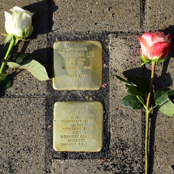 Steine in der Speyerer Straße 56 Stolpersteine in der Speyerer Straße 56