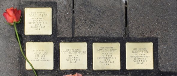 Steine in der Speyerer Straße 46 Stolpersteine in der Speyerer Straße 46