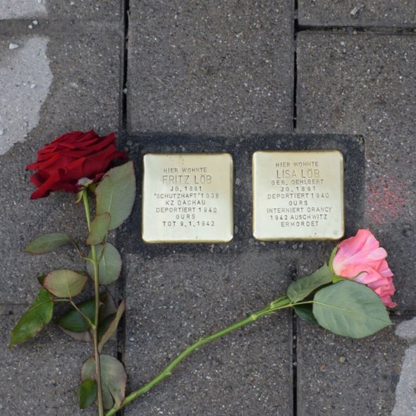 Steine in der Speyerer Straße 60 Stolpersteine in der Speyerer Straße 60
