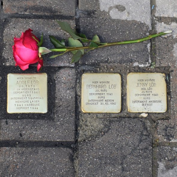 Stein in der Neustadter Straße 2 Stolperstein in der Neustadter Straße 2
