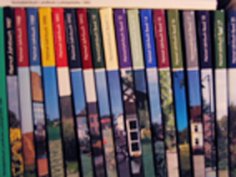 Ein Bild eines Teils der Sammlung von Kreisjahrbüchern