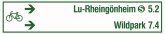 Radwegenetz Schild 4a Radwegenetz Schild 4a