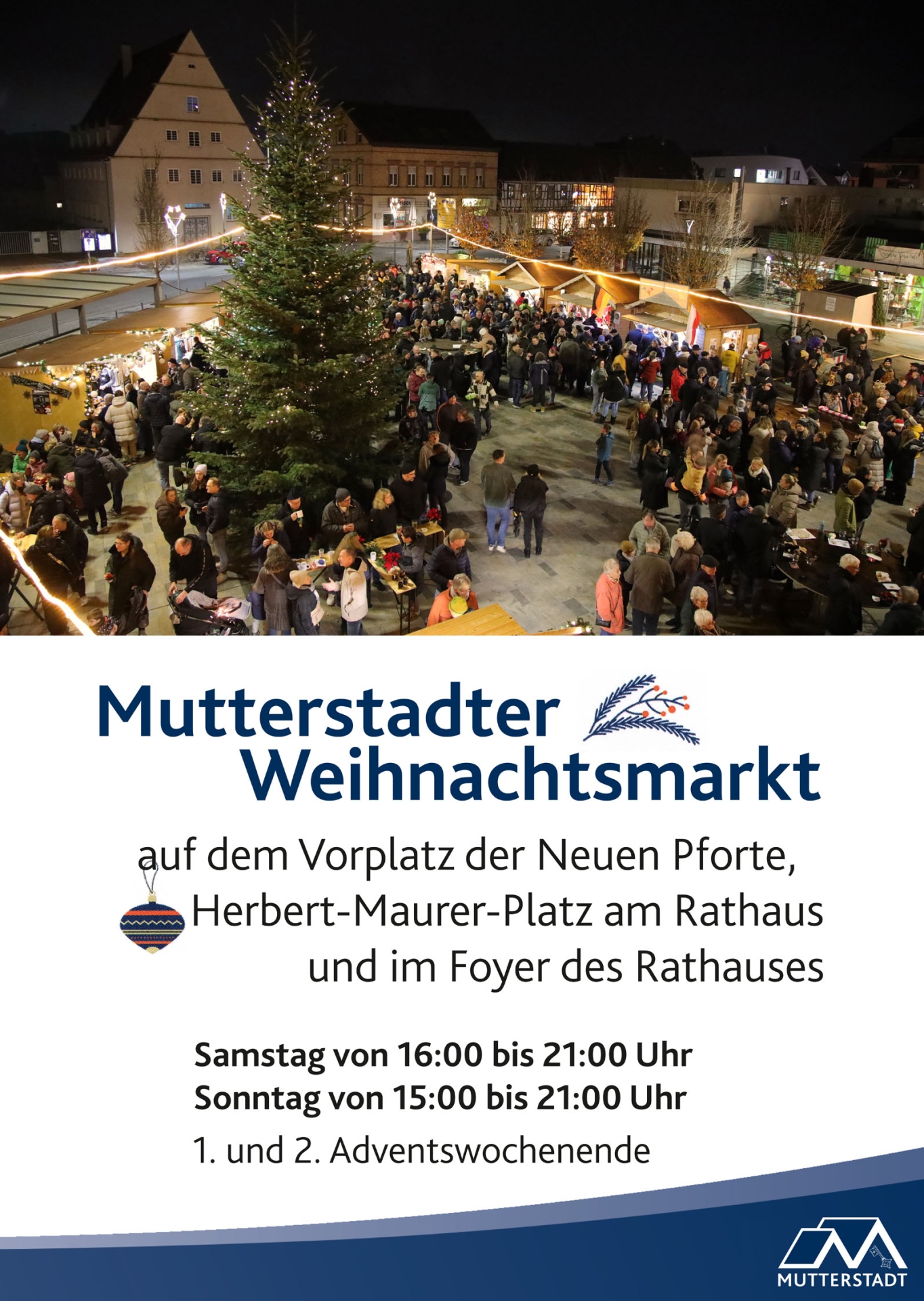 Plakat Weihnachtsmarkt Mutterstadt